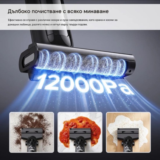 Безкабелна Прахосмукачка за Сухо и Мокро Почистване Lubluelu T6, 12 000Pa