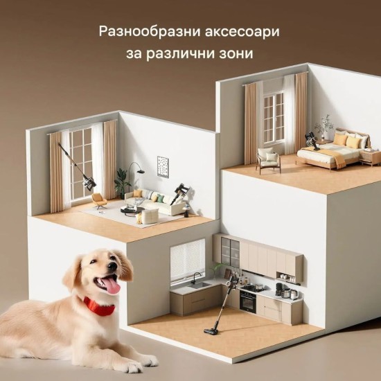 Вертикална Безкабелна Прахосмукачка Lubluelu P2, 46 000Pa