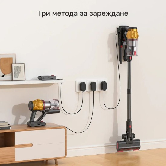 Вертикална Безкабелна Прахосмукачка Lubluelu G11 – 400W, 80AW