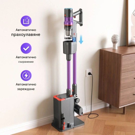 Вертикална Безкабелна Прахосмукачка Lubluelu X1000 – 27 000Pa, 400W