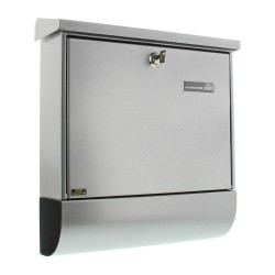 Пощенска Кутия с Поставка за Вестници Burg-Wachter Vario - 3.65кг, Сребристa