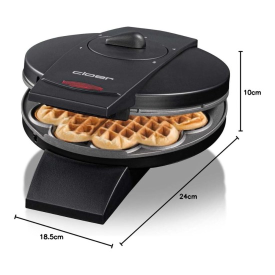Гофретник с Форма на Сърце Cloer 1620, 930W