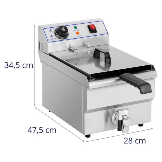 Професионален Фритюрник Royal Catering RCEF-16DH – 10L, 3200W