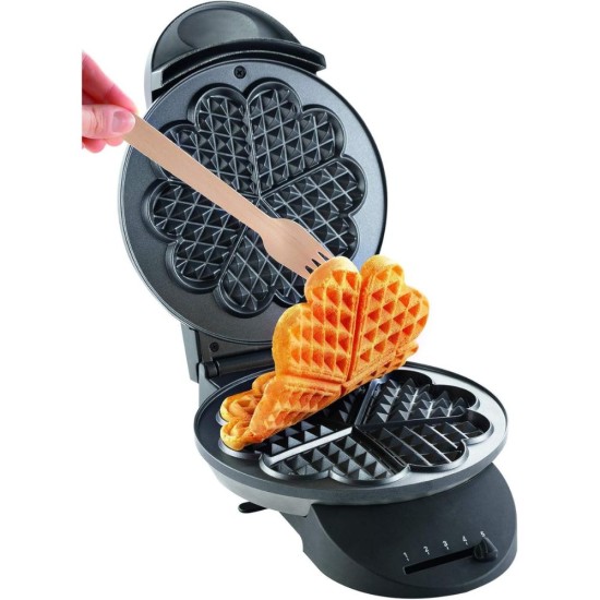 Уред за Гофрети във Форма на Сърца Tefal WM310D, 1000W