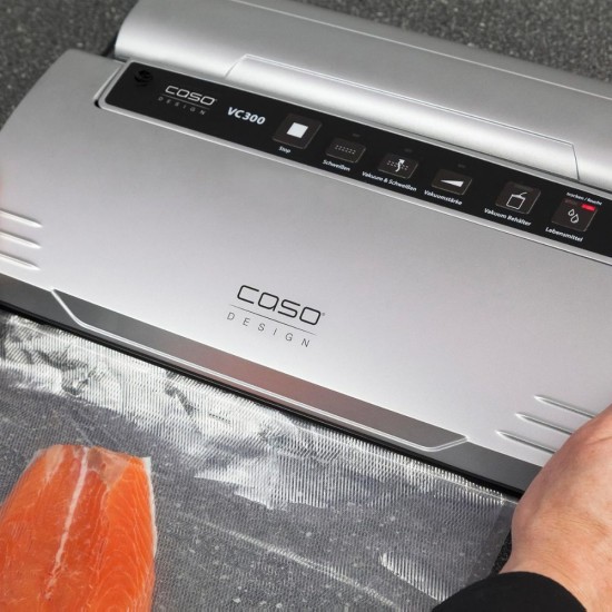 Машина за Вакуумиране на Храни с Двойно Запечатване Caso VC300, 120W