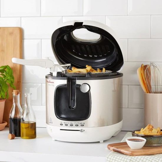 Фритюрник Moulinex Mega AM4800 - 2100W, 3.3л, Бял