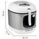 Фритюрник Moulinex Mega AM4800 - 2100W, 3.3л, Бял