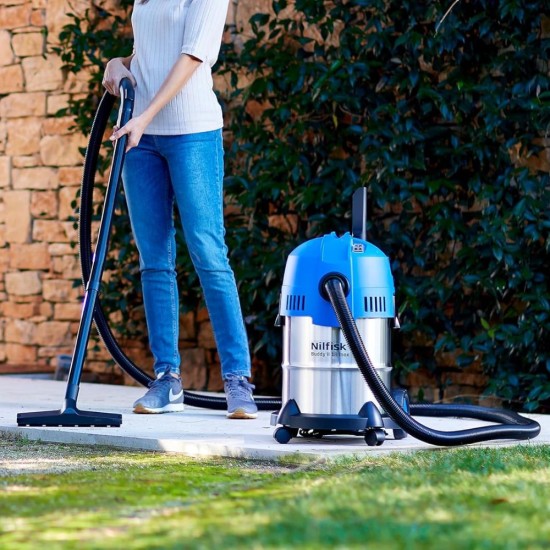 Прахосмукачка за Външно Почистване на Двора Градината Nilfisk Buddy II, 1200W, 18L