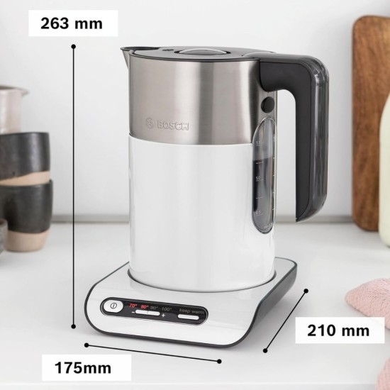 Безкабелна Електрическа Кана за Вода Bosch Styline TWK8611P 1.5L