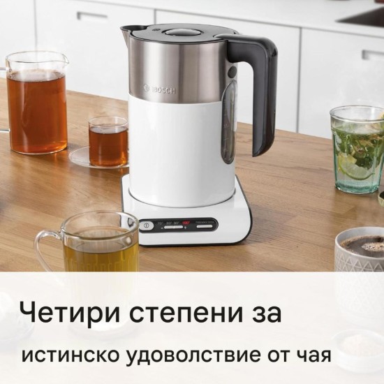 Безкабелна Електрическа Кана за Вода Bosch Styline TWK8611P 1.5L