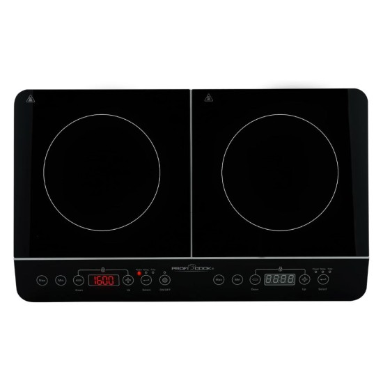 Двоен Индукционен Стъклокерамичен Котлон ProfiCook PC-DKI 1067 - 3500W, Черен