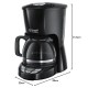 Кафемашина за Шварц Russell Hobbs 22620-56, Черна, 1.25L