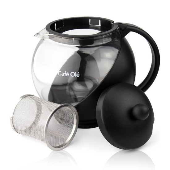 Стъклен Чайник с Инфузер Café Olé CMP-12TP, 1.2L
