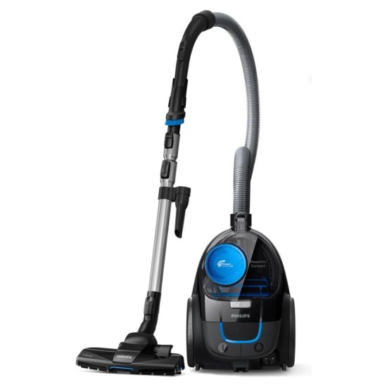 Прахосмукачка без Торба Philips PowerPro Compact FC9331/09 - 900W, Черна
