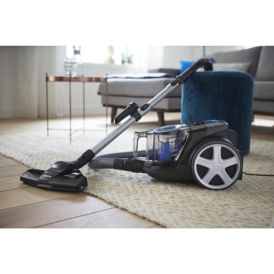 Прахосмукачка без Торба Philips PowerPro Compact FC9331/09 - 900W, Черна