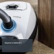 Прахосмукачка Siemens VSZ7442S - 650W, Бяла