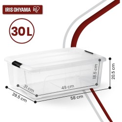 Комплект Кутии за Съхранение Iris Ohyama NTB-30 – 4бр, 30 л, Прозрачни