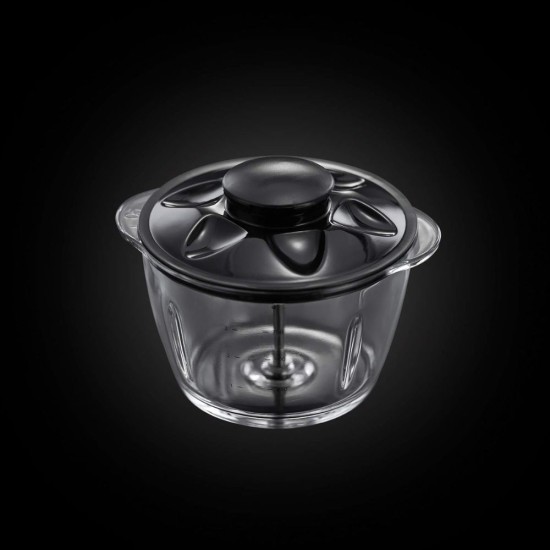 Мини Чопър със Стъклена Купа Russell Hobbs 24660-56, 200W, Червен
