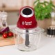 Мини Чопър със Стъклена Купа Russell Hobbs 24660-56, 200W, Червен