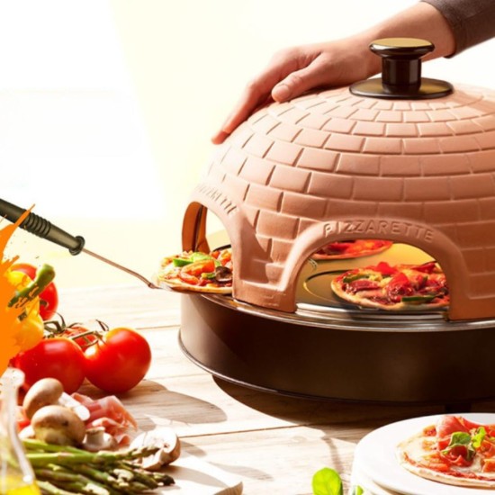 Фурна за Пица с Теракотен Капак Еmeriо Pizzarette PO-115984, 1200W