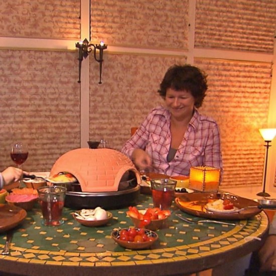 Фурна за Пица с Теракотен Капак Еmeriо Pizzarette PO-115984, 1200W