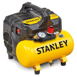 Тих Компресор за Въздух Stanley DST 100/8/6 - 750W, 59 dB, Жълт
