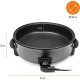Многофункционален Тиган с Незалепващо Покритие Tristar PZ-9145, 7.5L, 1500 W