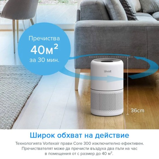 Пречиствател за Въздух LEVOIT Core 300 P – до 100 м² Площ