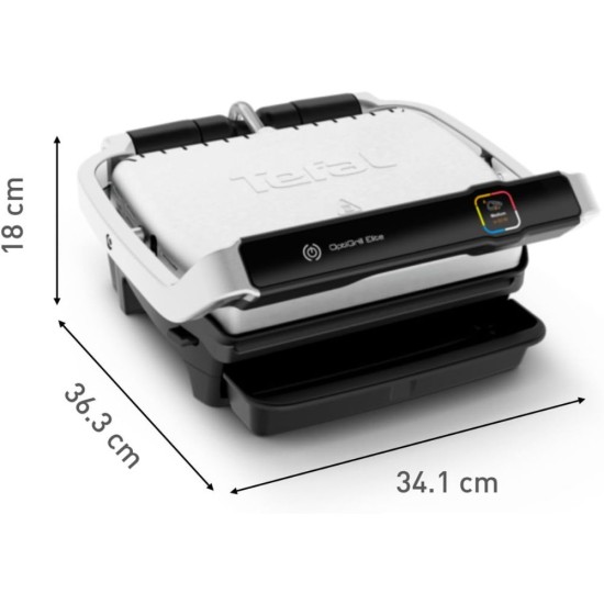 Интелигентен Електрически Грил Tefal OptiGrill Elite GC750D, 2000W