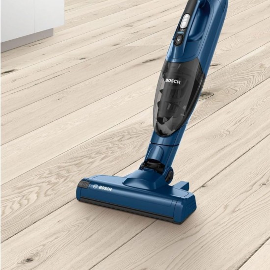 Безкабелна Вертикална Прахосмукачка 2 в 1 Bosch Series 2 BBHF216, Синя
