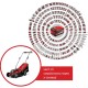 Акумулаторна Косачка за Трева Einhell GE-CM 18/33 Li - 18V, 33см, Червена