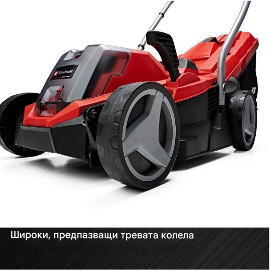 Акумулаторна Косачка за Трева Einhell GE-CM 18/33 Li - 18V, 33см, Червена