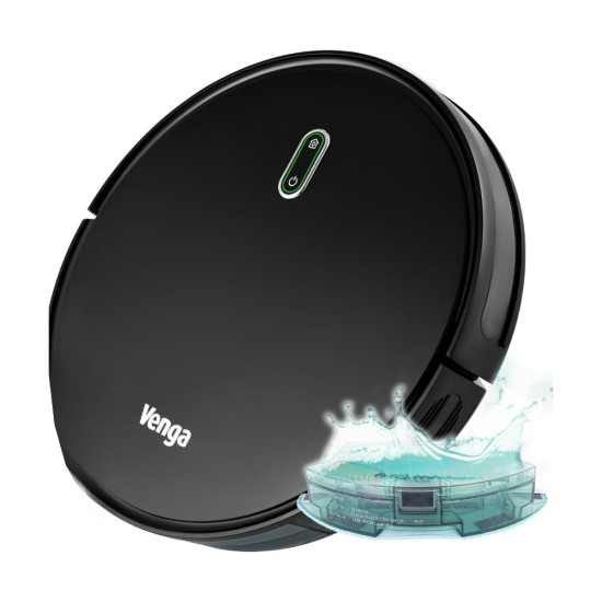 Робот Прахосмукачка Venga! VG RVC 3000 BK - 1600Pa, 0.6л, Черен