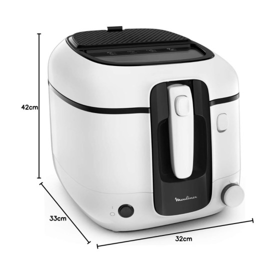 Фритюрник Moulinex Super Uno AM312010 - 1800W, 2.2л, Бял