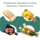 Електрическа Слайс Машина за Хляб Колбаси Сирена Emerio MS-125001 - 110W, 0-15мм, Инокс