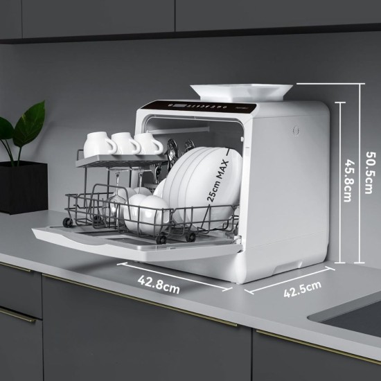 Мини Съдомиялна с Резервоар и 6 Програми Hermitlux HMX-DW03