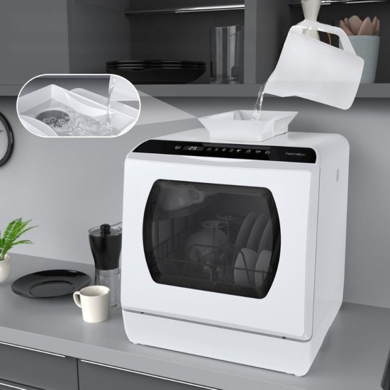 Мини Съдомиялна с Резервоар и 6 Програми Hermitlux HMX-DW03