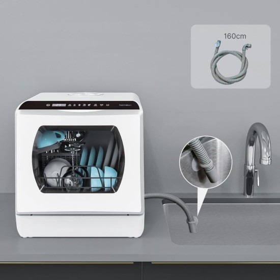 Мини Съдомиялна с Резервоар и 6 Програми Hermitlux HMX-DW03