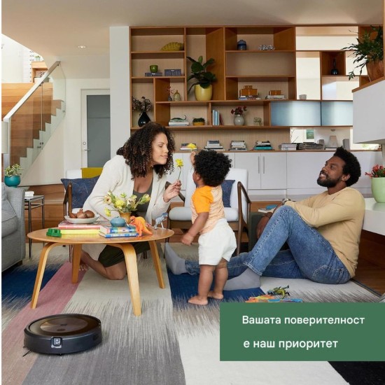 Робот Прахосмукачка iRobot Roomba j7+ (7550), Черен