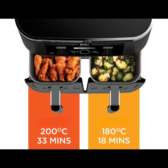Еър Фрайър 6 в 1 Ninja Foodi MAX Dual Zone, 9.5L
