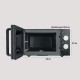 Микровълнова Фурна Severin MW 7761 – 800W, 20л, Черна