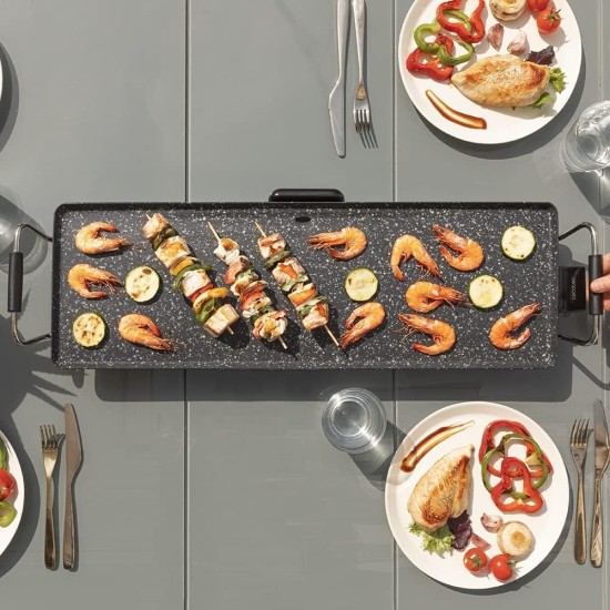 Голяма Електрическа Скара Грил Плоча Cecotec Tasty&Grill 3000 RockWater XL