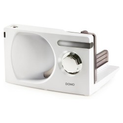 Електрическа Слайс Машина за Рязане на Хляб Сирена Колбаси DOMO DO523S - 120W, Бяла