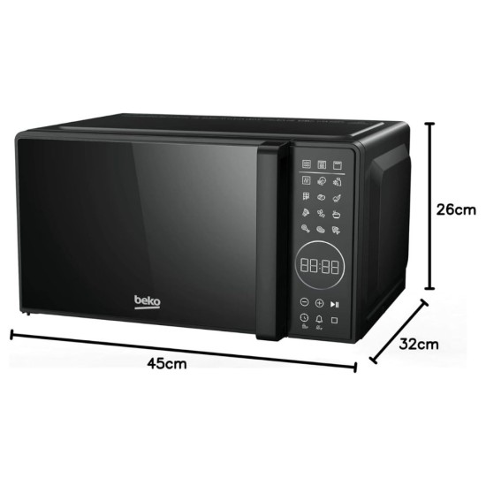 Микровълнова с Грил Beko MGC20130BFB, 20L, 700 W