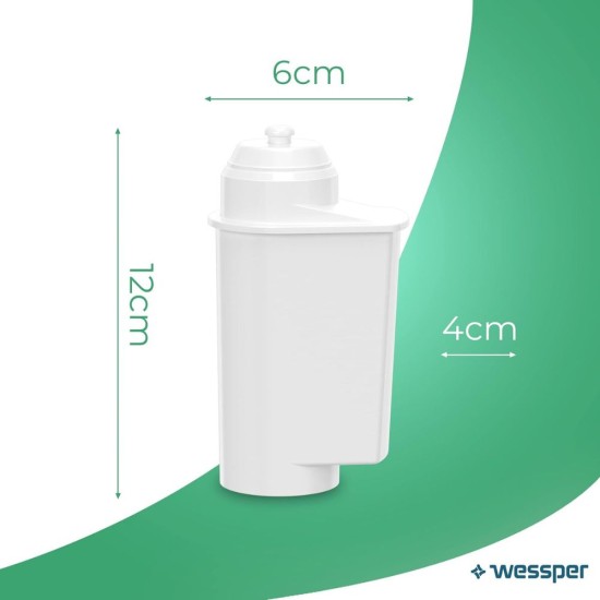 Филтри за Вода Wessper AQUAWHITE за Кафемашини Siemens EQ серия, Bosch  – 6 броя
