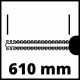 Акумулаторен Храсторез Einhell Power X-Change GE-CH 36/61 Li - 61см, Червен