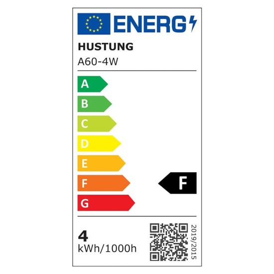 Комплект Винтидж LED Крушки E27 HUSTUNG A60 / ED28 – 6бр, 4W, 2700K