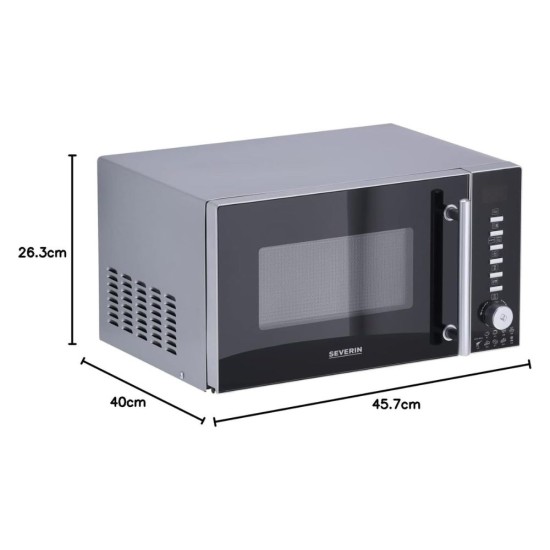 Микровълнова Фурна с Грил SEVERIN MW 7773 – 1350W, 20л, Черна