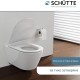 Тоалетна Седалка с Плавно Затваряне Schütte 83610-A - D-Форма, Бяла