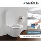 Тоалетна Седалка с Плавно Затваряне Schütte 83610-A - D-Форма, Бяла